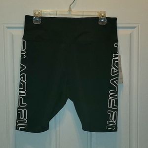Fila Berry Cool Bike Shorts black and white Size 1x NWT